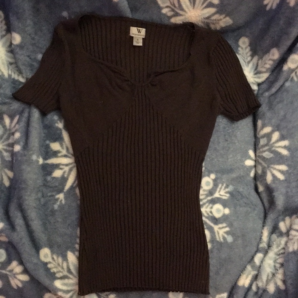 Brown tight shirt